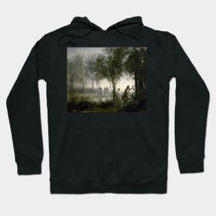 Orpheus Leading Eurydice from the Underworld by Jean-Baptiste-Camille Corot Hoodie